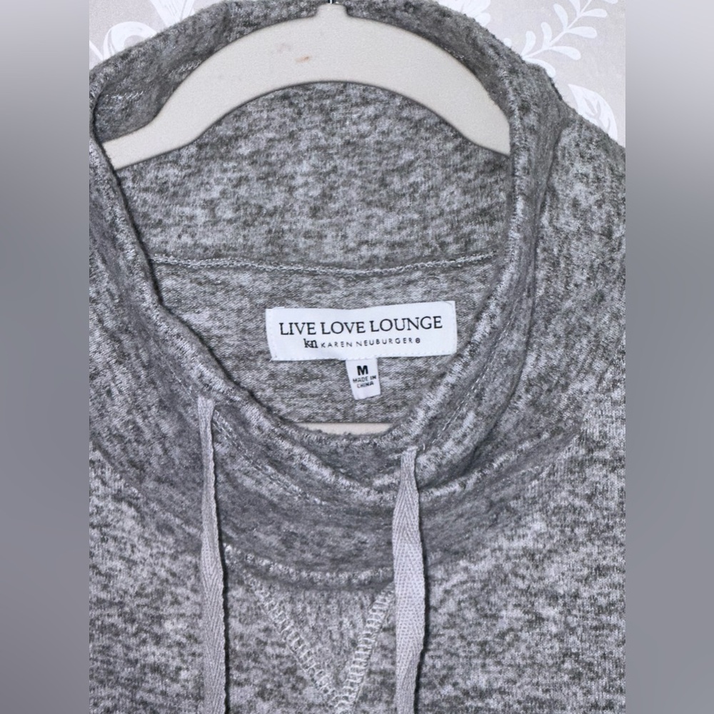 Live‎ Love Lounge Karen neuburger Gray Sweater Dress M NWT - Picture 2 of 6